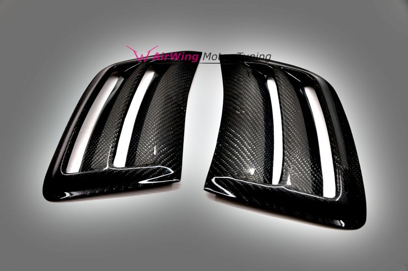 W204 C63 AMG - AirWing Carbon Side Vent grille set 4